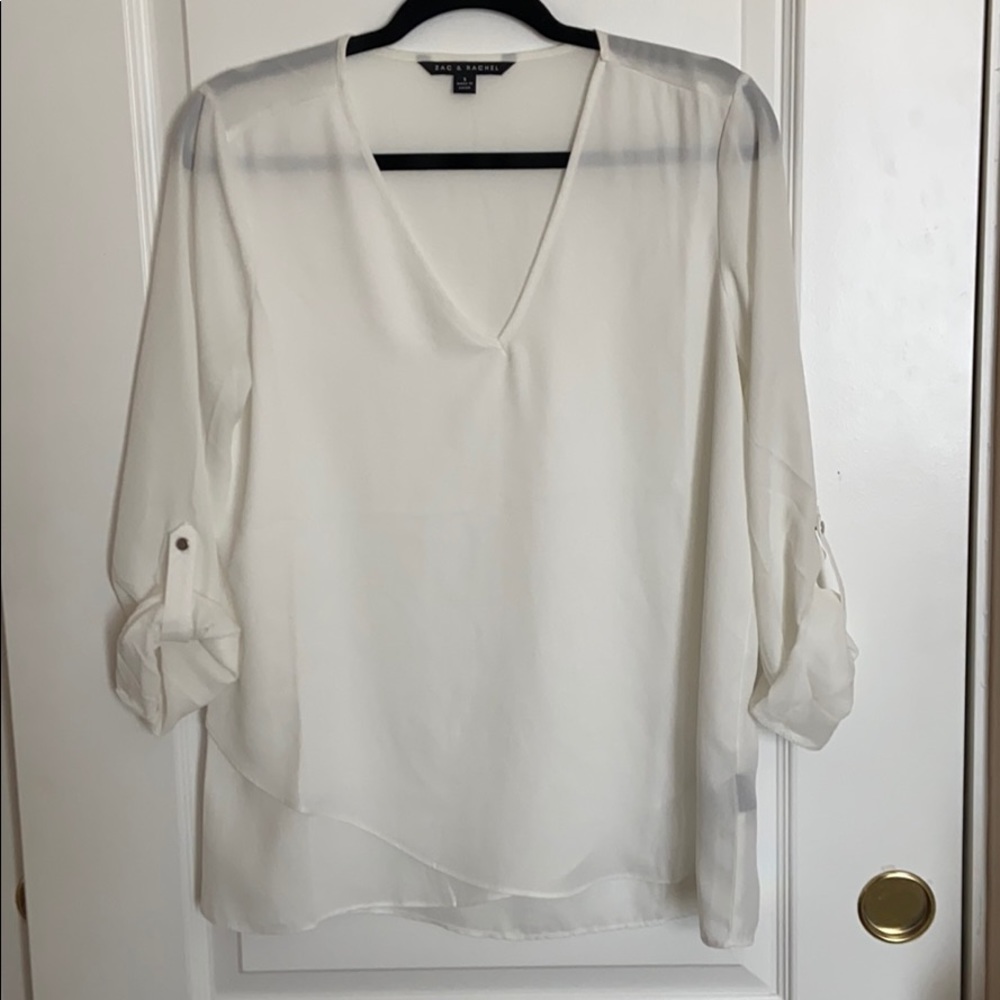 White Flowy Blouse
